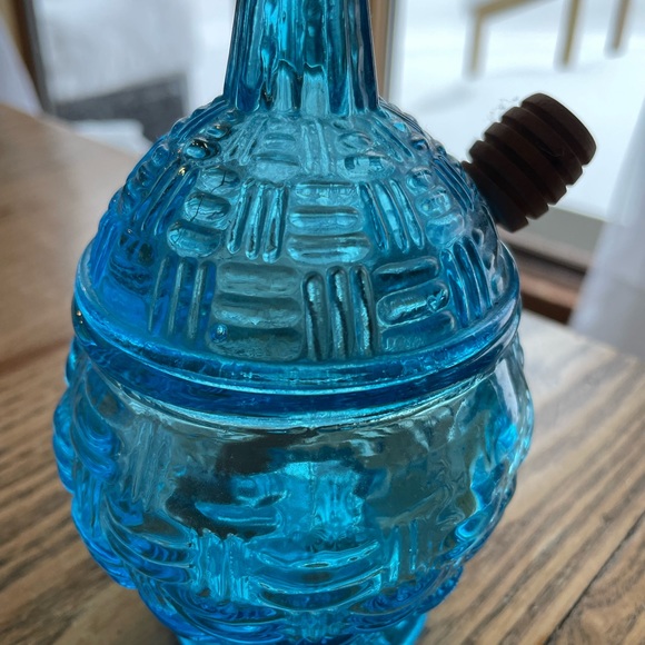 Honey Jar Blue Glass - Picture 8 of 9
